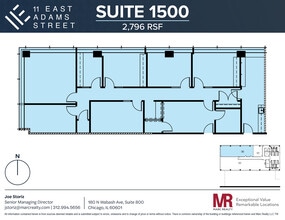 11 E Adams St, Chicago, IL à louer Plan d’étage– Image 1 sur 11
