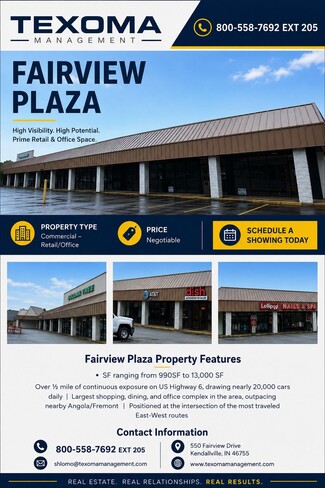 Plus de détails pour 310 W North St, Kendallville, IN - Local commercial à louer
