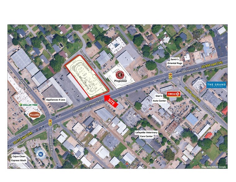 3300 Johnston St, Lafayette, LA à louer - Aérien – Image 3 sur 3