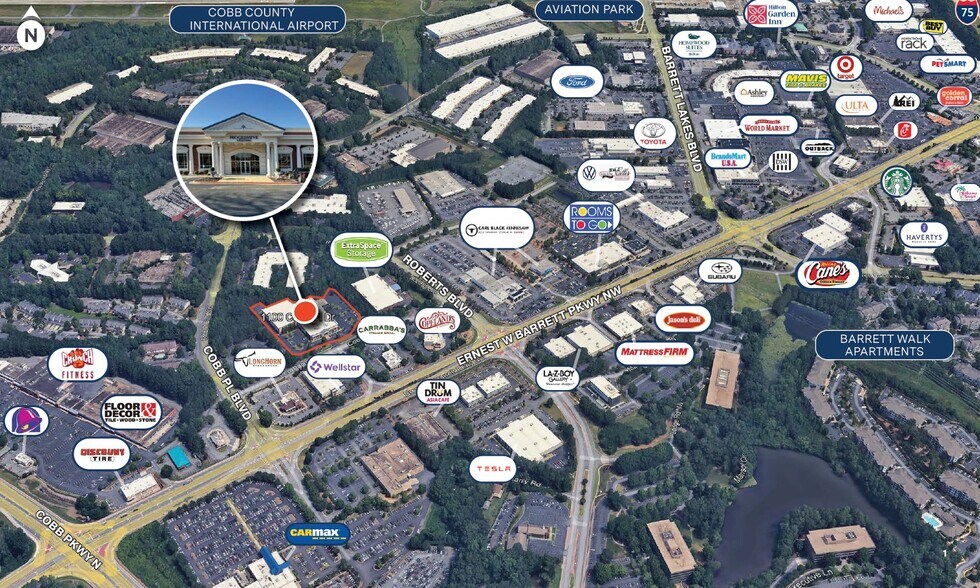 1100 Cobb Place Dr, Kennesaw, GA à vendre - Photo de l’immeuble – Image 2 sur 8