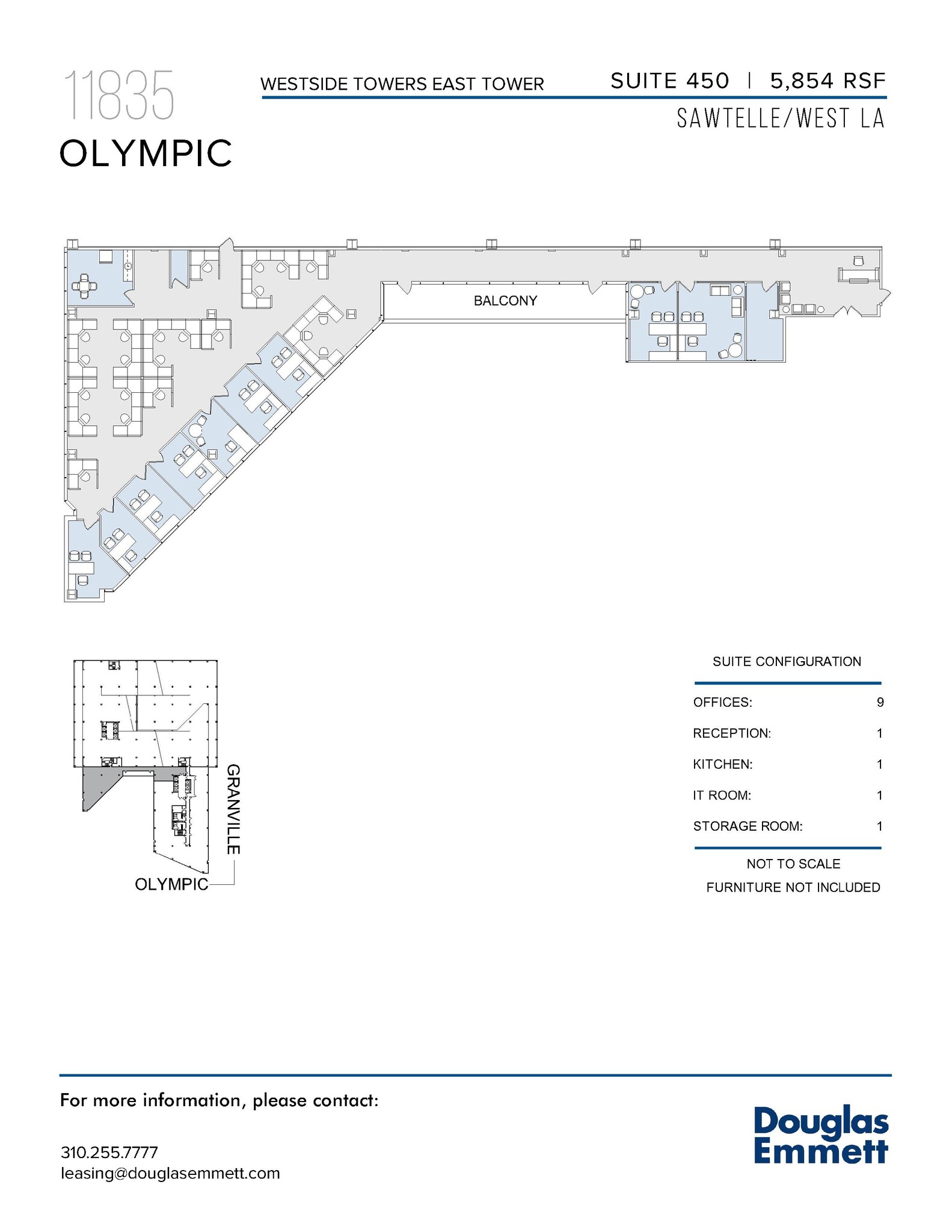 11845 W Olympic Blvd, Los Angeles, CA à louer Plan d’étage– Image 1 sur 1