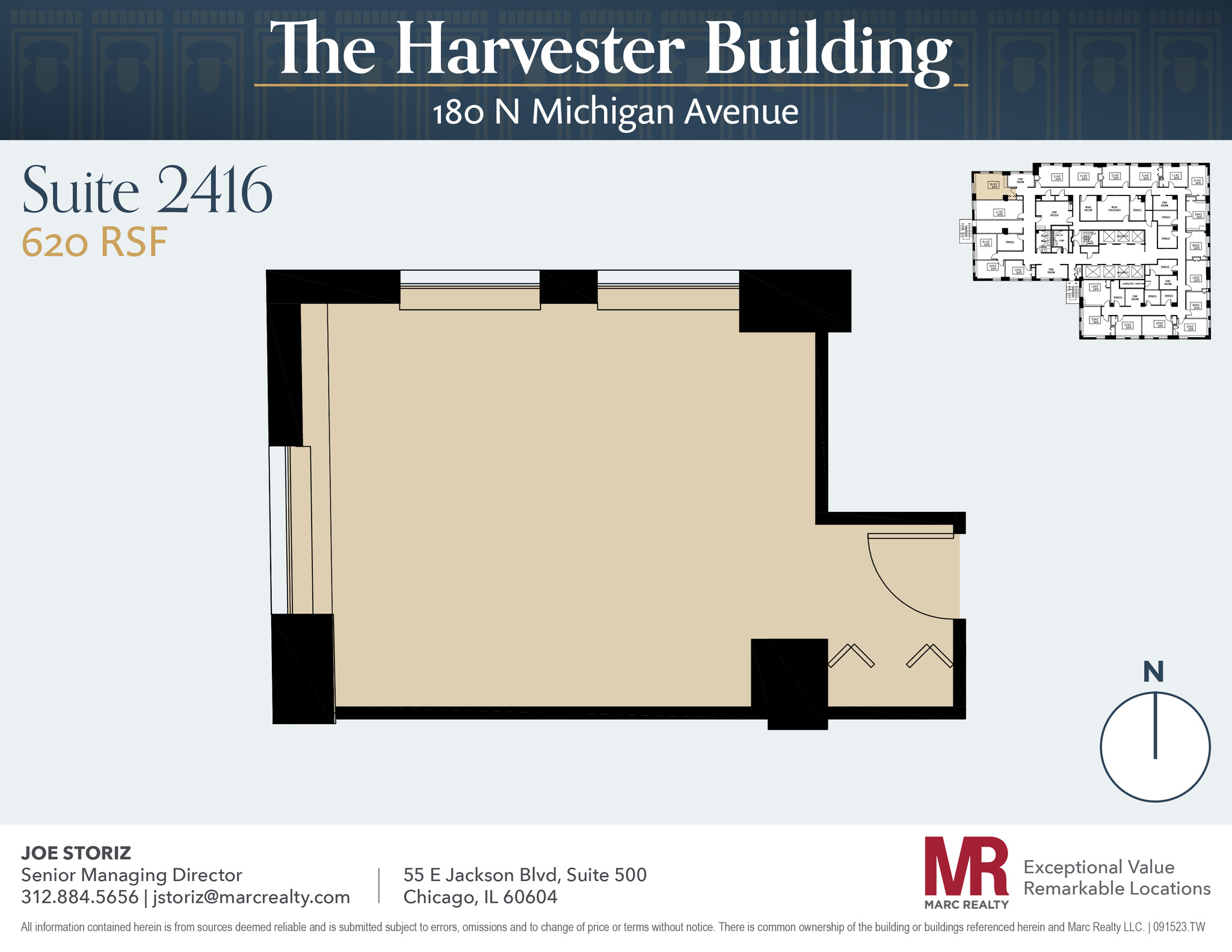 180 N Michigan Ave, Chicago, IL à louer Plan d’étage– Image 1 sur 3