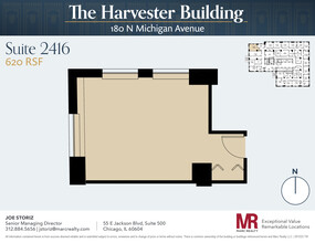 180 N Michigan Ave, Chicago, IL à louer Plan d’étage– Image 1 sur 3