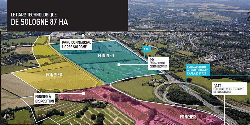 Terrain dans Vierzon à vendre - Aérien – Image 2 sur 2