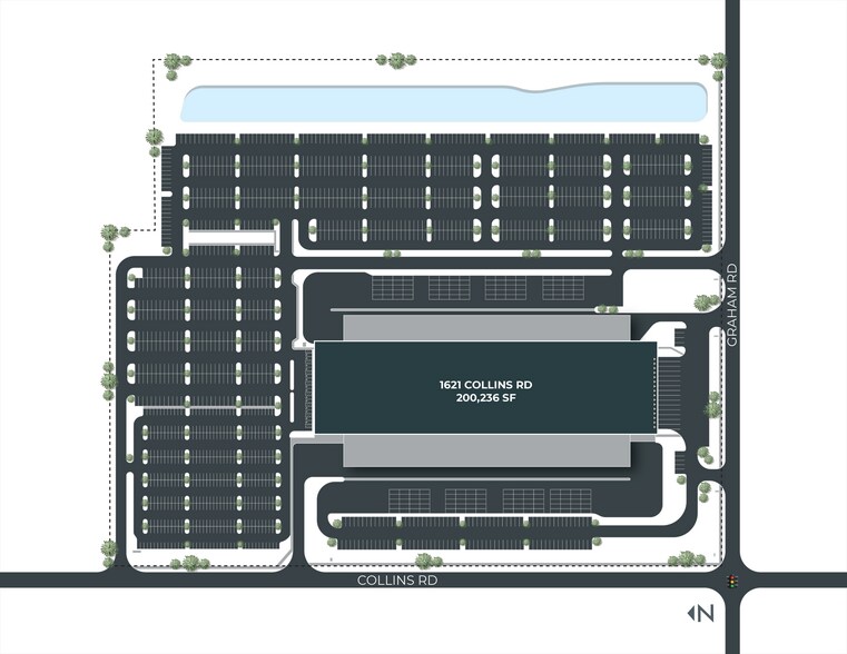 1621 Collins Rd, Greenwood, IN à vendre - Plan de site – Image 2 sur 2