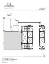 711 N Carancahua St, Corpus Christi, TX à louer Plan de site– Image 1 sur 1