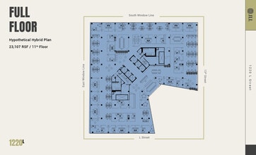 1220 L St NW, Washington, DC à louer Plan d’étage– Image 2 sur 8
