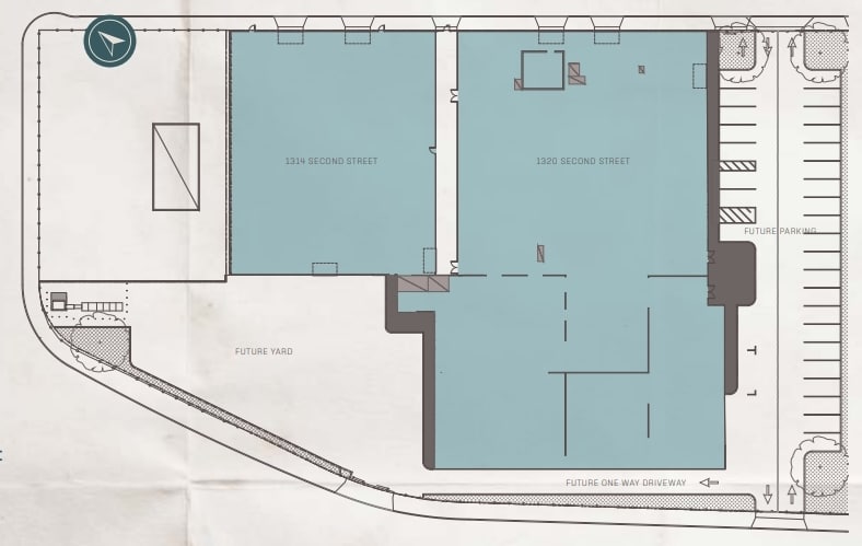 1320 2nd St, Berkeley, CA à louer Plan d’étage– Image 1 sur 1