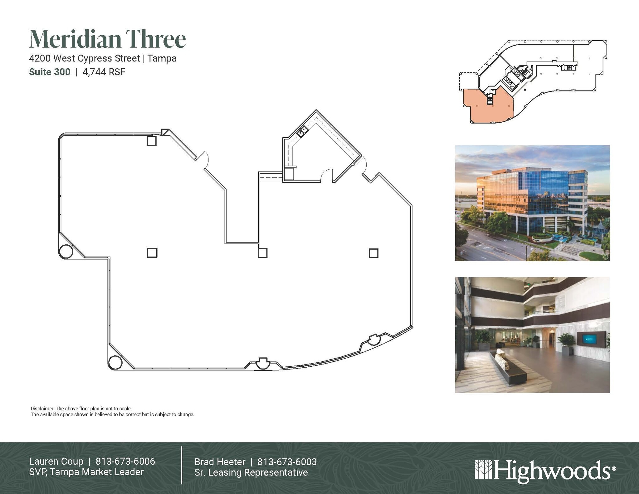 4350 W Cypress St, Tampa, FL à louer Plan d’étage– Image 1 sur 1