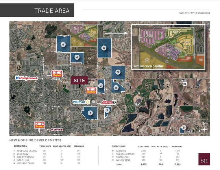 SWC 136TH AVENUE & QUEBEC STREET, Thornton, CO à louer - Plan de site – Image 3 sur 3