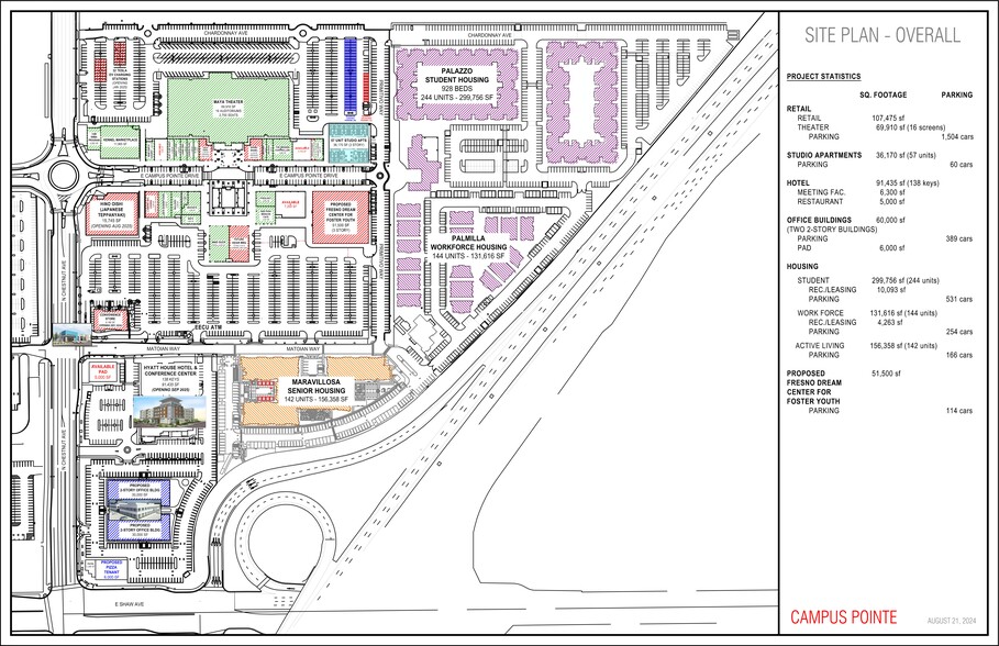 NEC Shaw Ave, Fresno, CA à louer - Plan de site – Image 1 sur 1