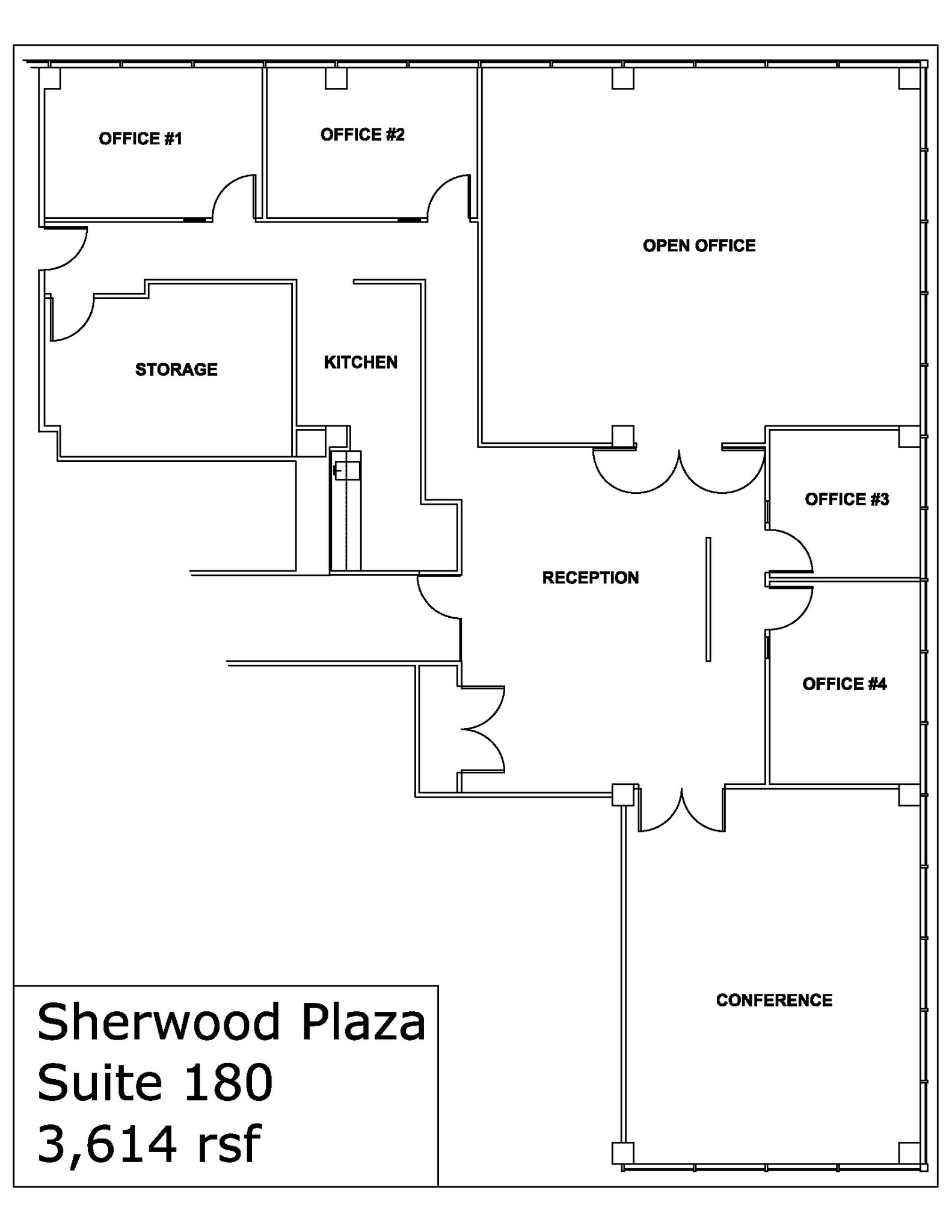 9990 Fairfax Blvd, Fairfax, VA à louer Plan d’étage– Image 1 sur 1