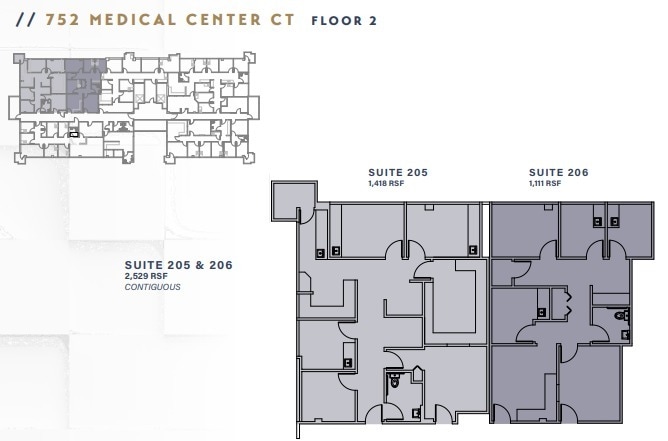 752 Medical Center Ct, Chula Vista, CA à louer Plan d’étage– Image 1 sur 1