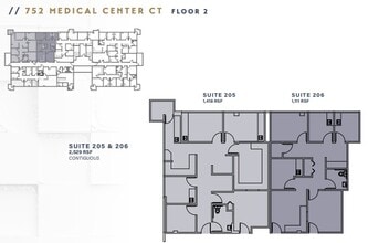 752 Medical Center Ct, Chula Vista, CA à louer Plan d’étage– Image 1 sur 1
