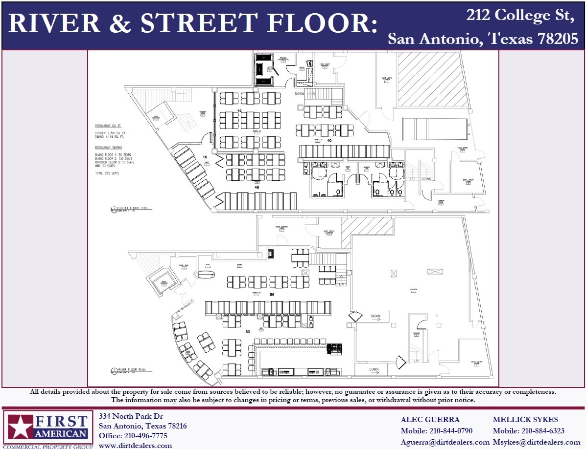 212 College St, San Antonio, TX à louer Plan d’étage– Image 1 sur 1