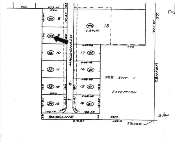 1854 S MacDonald Dr, Mesa, AZ à louer - Plan cadastral – Image 2 sur 3