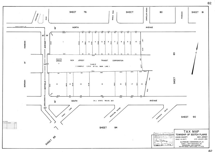 2253 South Ave, Scotch Plains, NJ à louer - Plan cadastral – Image 2 sur 49
