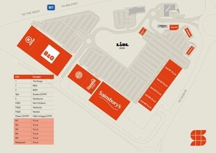 Sprucefield Retail Park, Lambeg à louer Plan de site– Image 1 sur 1