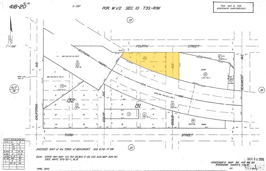 Beaumont Avenue & Luis Estrada Rd, Beaumont, CA à louer - Plan cadastral – Image 3 sur 3