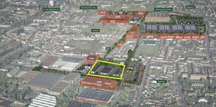 Wattrelos - VUE AÉRIENNE vue de carte