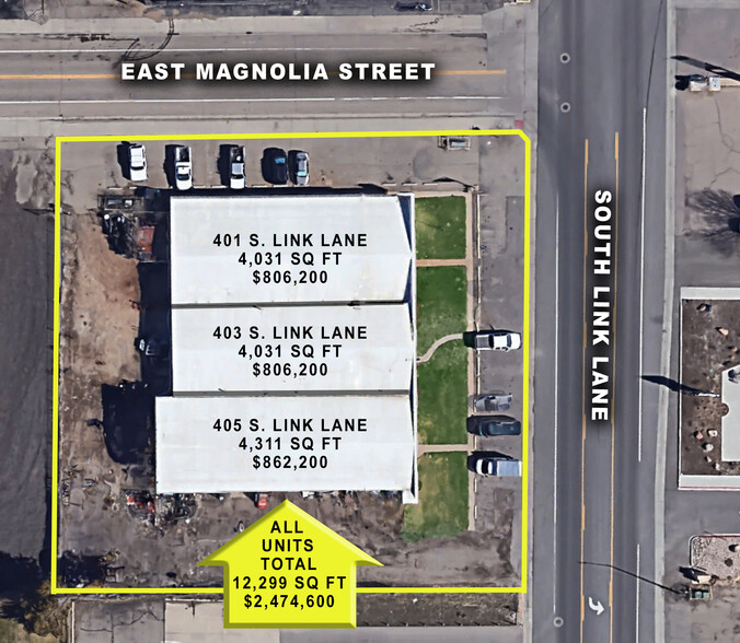 401-405 S Link Ln, Fort Collins, CO à vendre - Plan de site – Image 1 sur 6