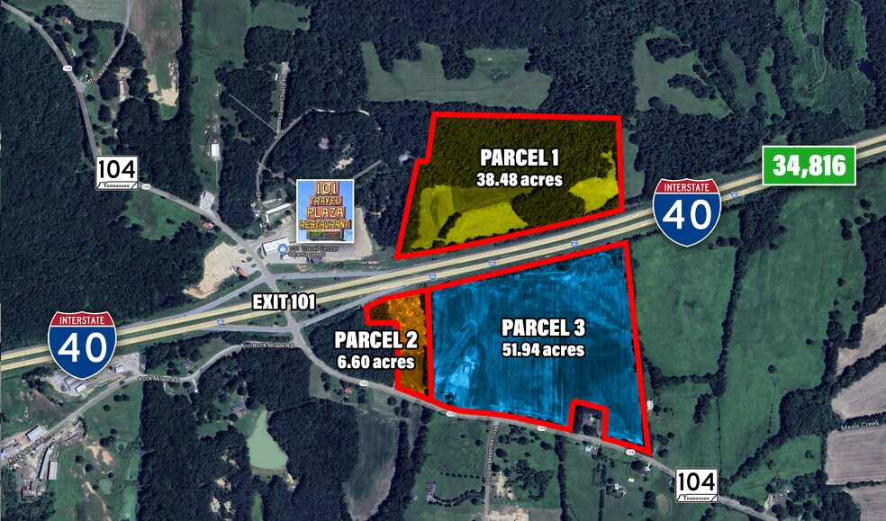 Highway 104 N, Cedar Grove, TN à vendre - Aérien – Image 2 sur 2