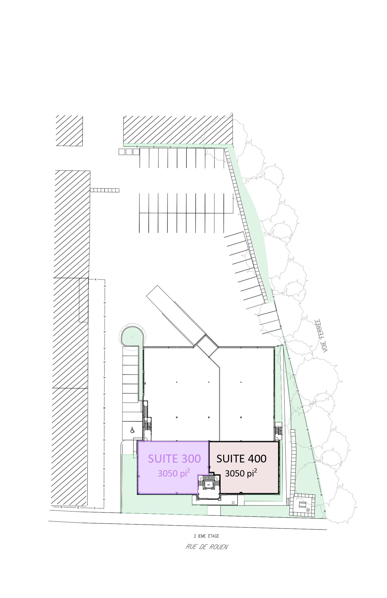 3040-3050 Rue De Rouen, Montréal, QC à louer Plan d’étage– Image 1 sur 4