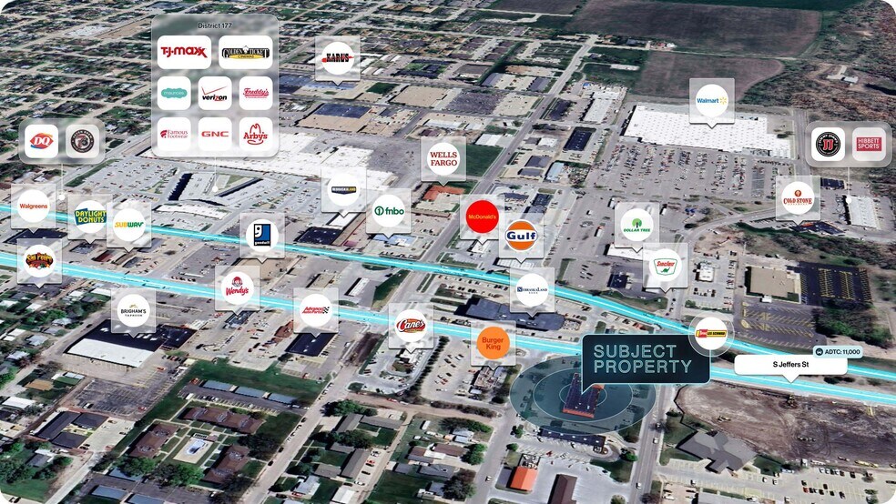 1402 S Jeffers St, North Platte, NE à vendre - Aérien – Image 2 sur 2