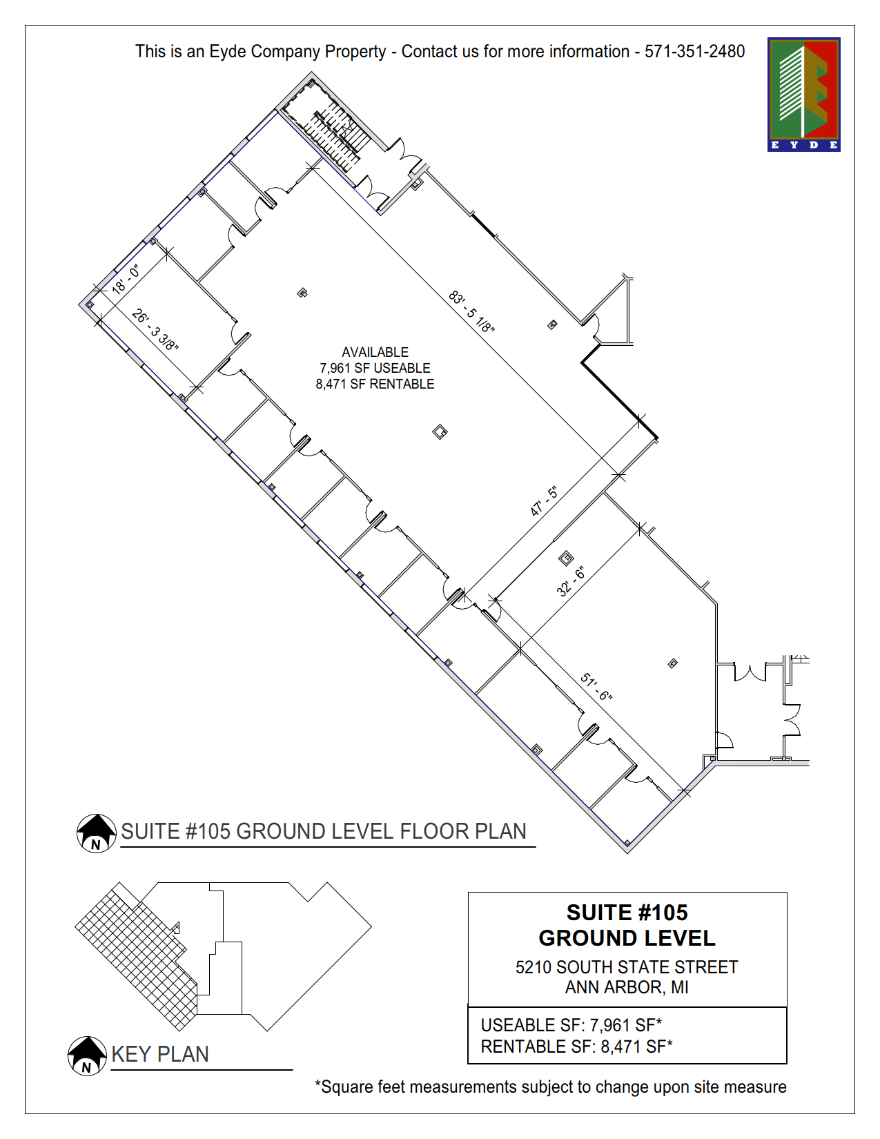 5210 S State Rd, Ann Arbor, MI à louer Plan d’étage– Image 1 sur 1