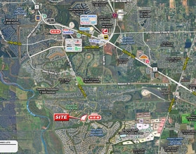 NWQ Scanlan Trace & Sienna, Missouri City, TX - Vue aérienne vue de carte - Image1