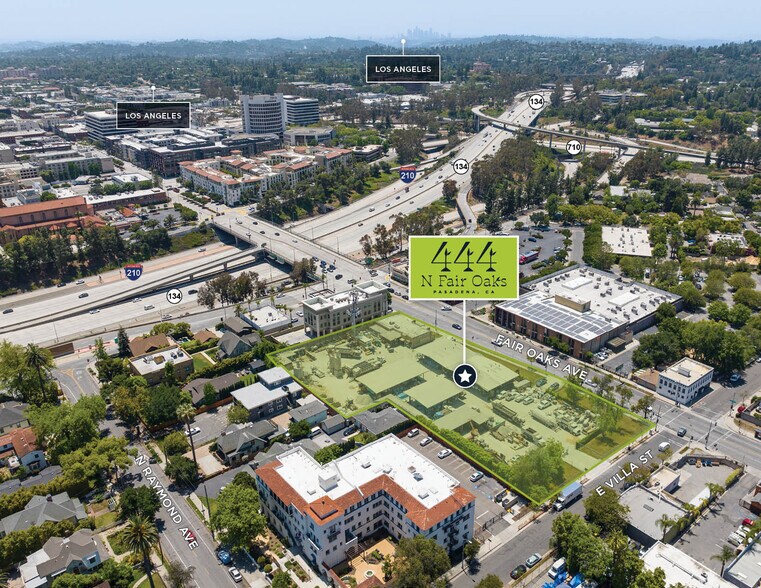 444 N Fair Oaks Ave, Pasadena, CA à vendre - Aérien – Image 3 sur 4