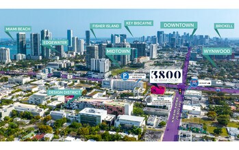 3800 NE Miami Ct, Miami, FL - VUE AÉRIENNE  vue de carte