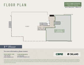 3275 South Mercy Road, Gilbert, AZ à louer Plan d’étage– Image 1 sur 1