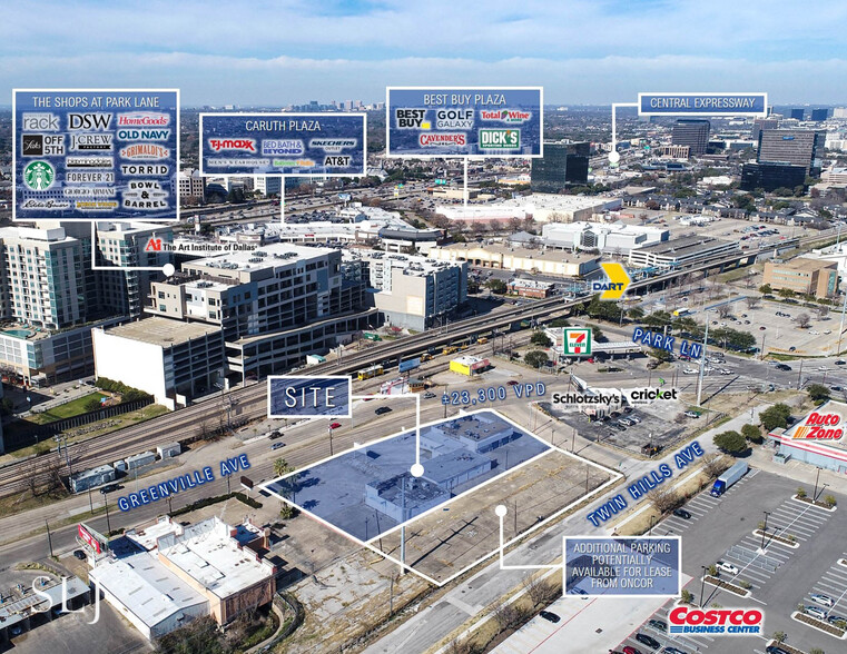 6846-6850 Greenville Ave, Dallas, TX à louer - Aérien – Image 3 sur 8