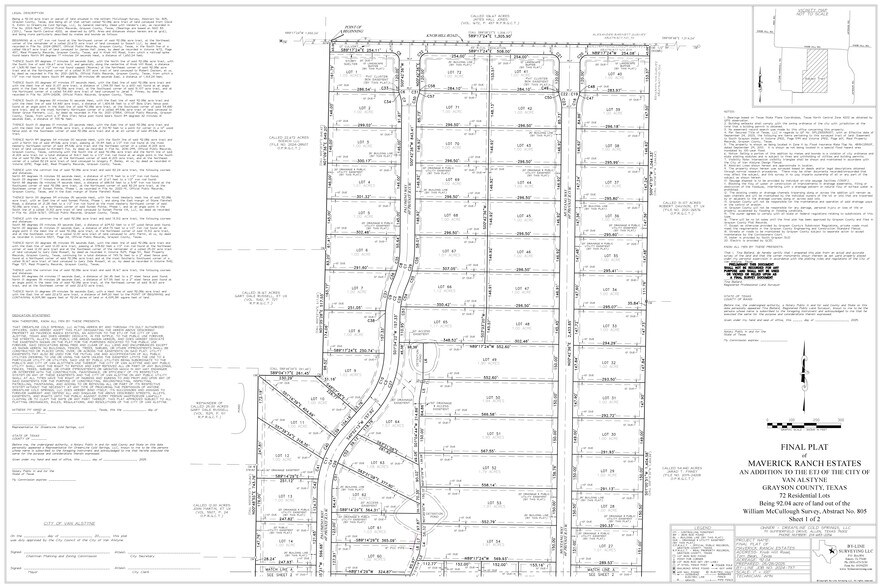 Stone Marshall Road, Van Alstyne, TX à vendre - Plan de site – Image 3 sur 3