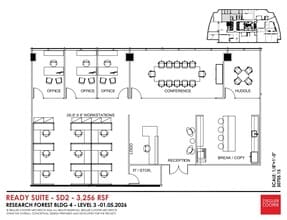 2445 Technology Forest Blvd, The Woodlands, TX à louer Plan d’étage– Image 2 sur 2