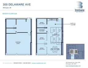 300 Delaware Ave, Wilmington, DE à louer Plan d’étage– Image 1 sur 1