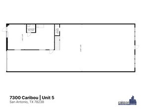 7300 Caribou St, San Antonio, TX à louer Plan d’étage– Image 1 sur 10