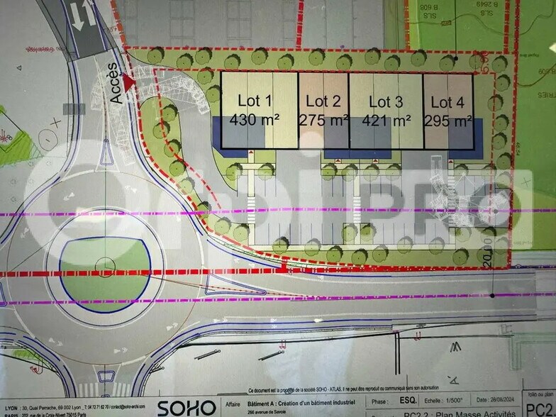 Local d’activités dans Le Cheylas à louer - Plan de site – Image 2 sur 2