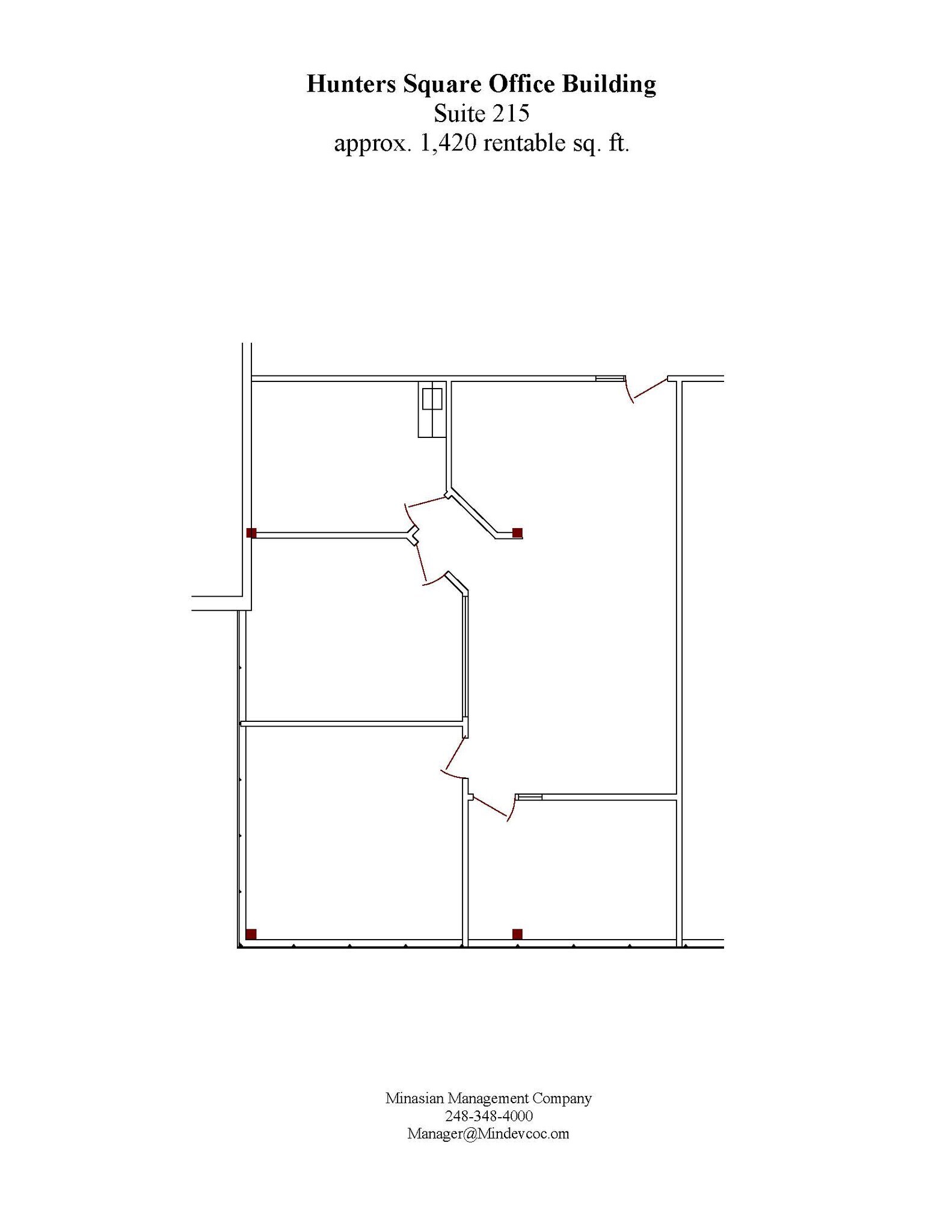 31555 W 14 Mile Rd, Farmington Hills, MI à louer Plan d’étage– Image 1 sur 1