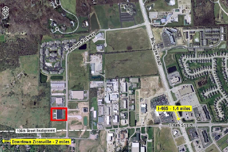 10730 Bennett Pky, Zionsville, IN à louer - Aérien – Image 2 sur 4
