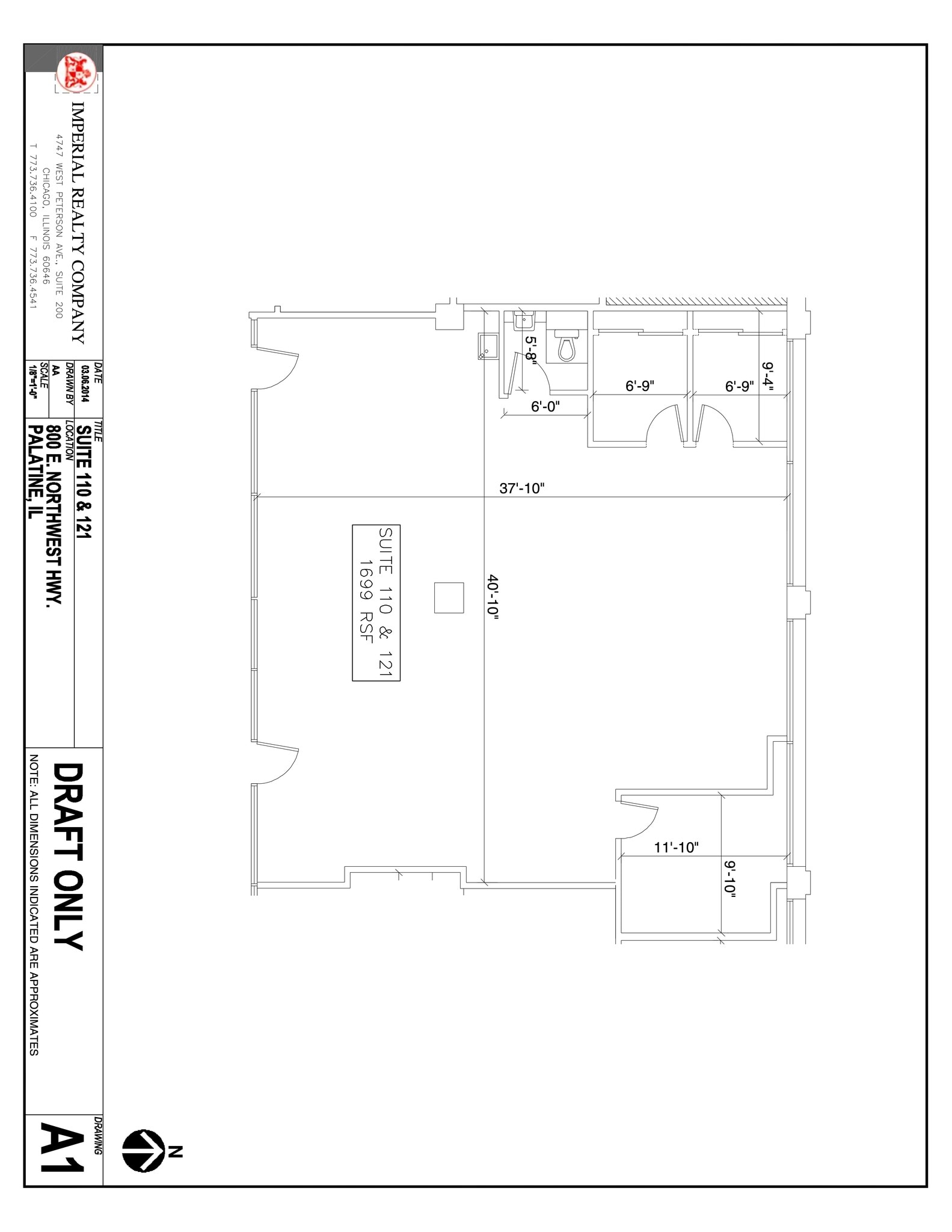 800 E Northwest Hwy, Palatine, IL à louer Plan de site– Image 1 sur 1
