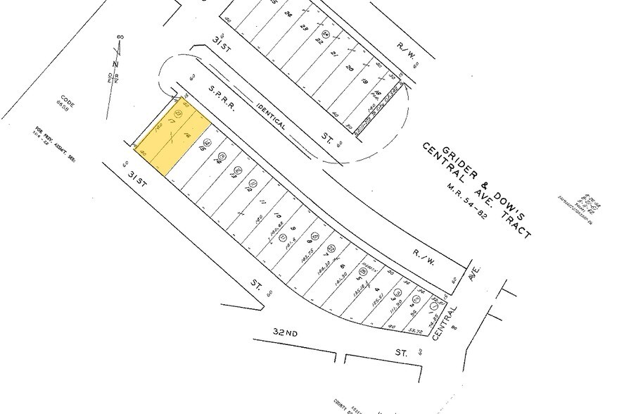 937-939 E 31st St, Los Angeles, CA à vendre - Plan cadastral – Image 2 sur 6
