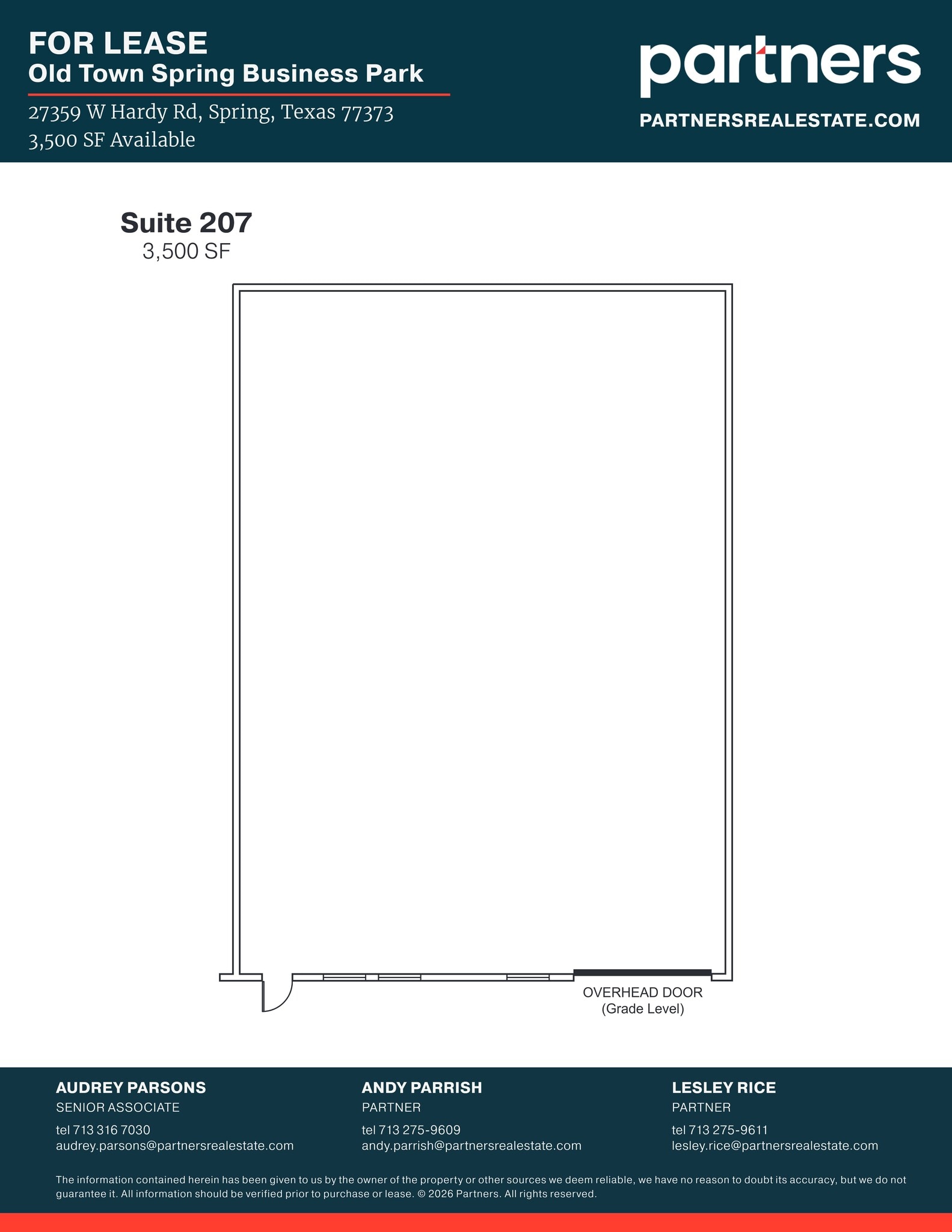 27347 W Hardy Rd, Spring, TX à louer Plan de site– Image 1 sur 1