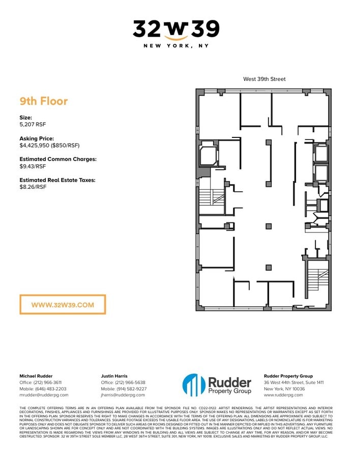 32 W 39th St, New York, NY 10018 - Lot OFF9 - - Plan d’étage - Image 1 of 1