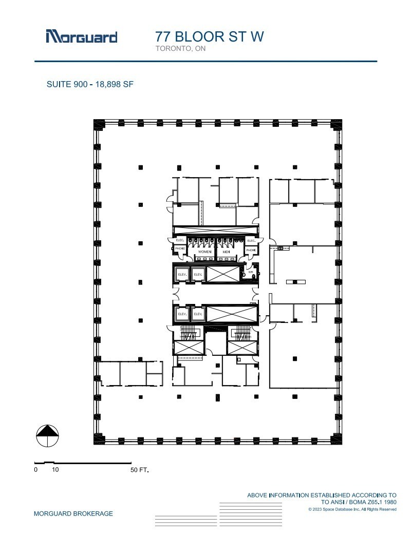 77 Bloor St W, Toronto, ON à louer Plan d’étage– Image 1 sur 1