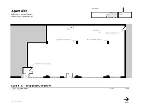 400 N Main St, Glen Ellyn, IL à louer Plan d’étage– Image 1 sur 1