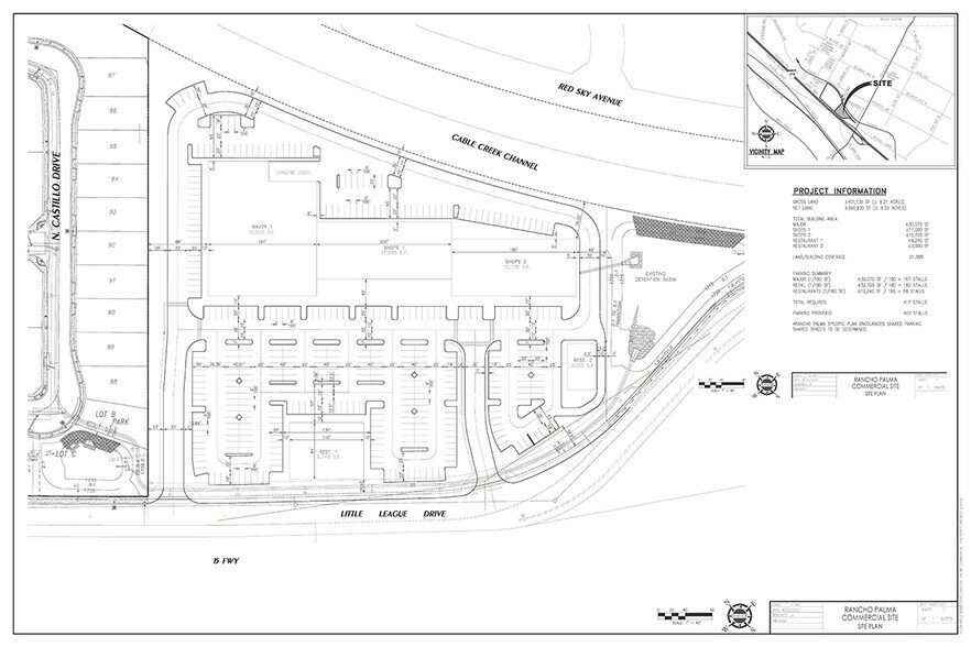 9.21 acres at Palm Avenue & I-215 on Little League Drive, San Bernardino, CA à vendre - Plan de site – Image 3 sur 5