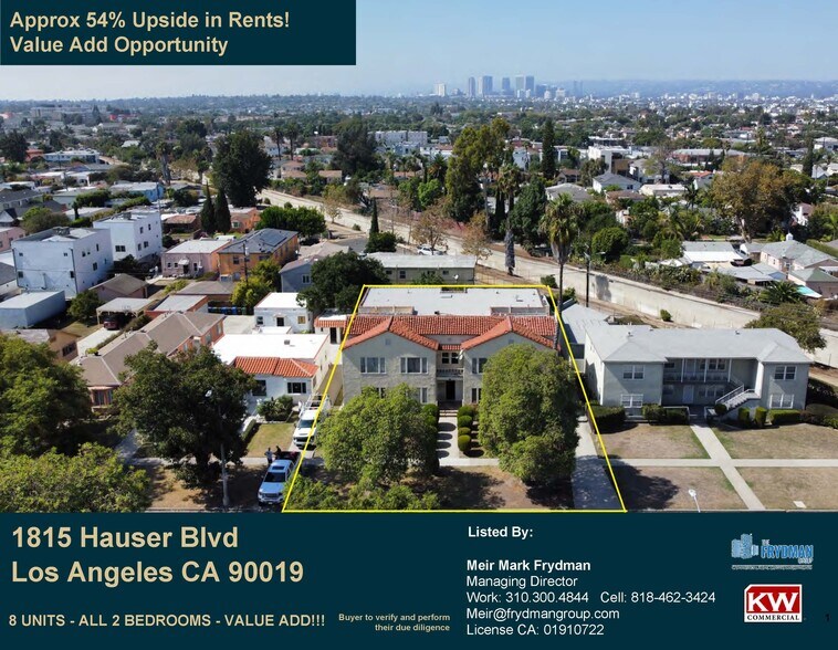 1815 Hauser Blvd, Los Angeles, CA à vendre - Photo de l’immeuble – Image 1 sur 14