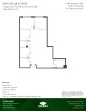 1 Spectrum Pointe Dr, Lake Forest, CA à louer Plan d’étage– Image 1 sur 1